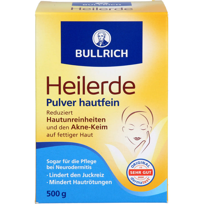 Bullrich Heilerde Pulver hautfein, 500 g Powder