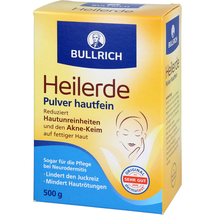 Bullrich Heilerde Pulver hautfein, 500 g Powder