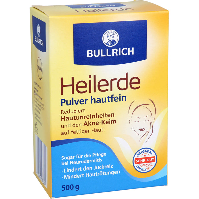 Bullrich Heilerde Pulver hautfein, 500 g Poudre