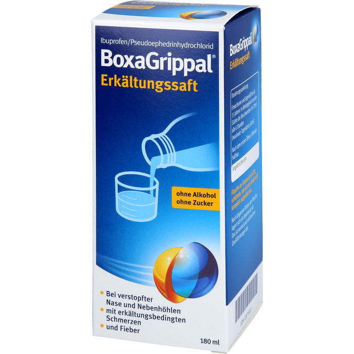 BoxaGrippal Erkältungssaft, 180 ml Solution