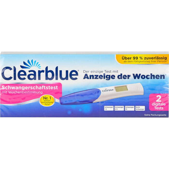 Clearblue Schwangerschaftstest mit Wochenbestimmung digitale Tests, 2 St. Test