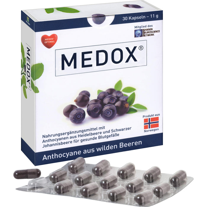 MEDOX - Anthocyane aus wilden Beeren, 30 St KAP