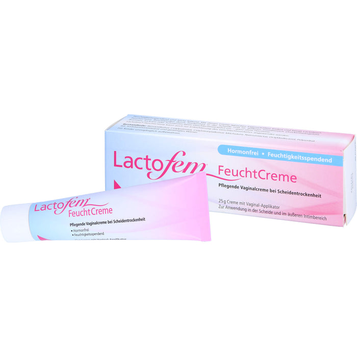 Lactofem Feuchtcreme pflegende Vaginalcreme bei Scheidentrockenheit, 25 g Cream