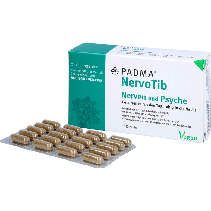 PADMA NervoTib Kapseln fördert starke Nerven, 60 pc Capsules