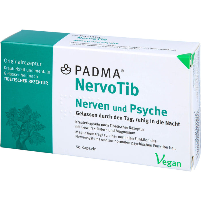 PADMA NervoTib Kapseln fördert starke Nerven, 60 pcs. Capsules