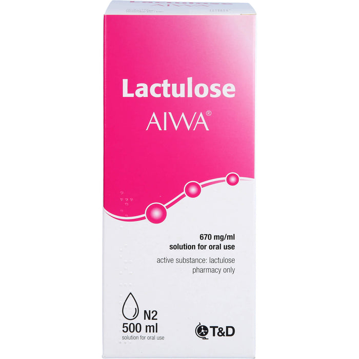 Lactulose AIWA Lösung zum Einnehmen bei Verstopfung, 500 ml Solution