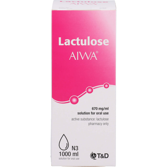 Lactulose AIWA 670 mg/ml Lösung zum Einnehmen, 1000 ml LSE