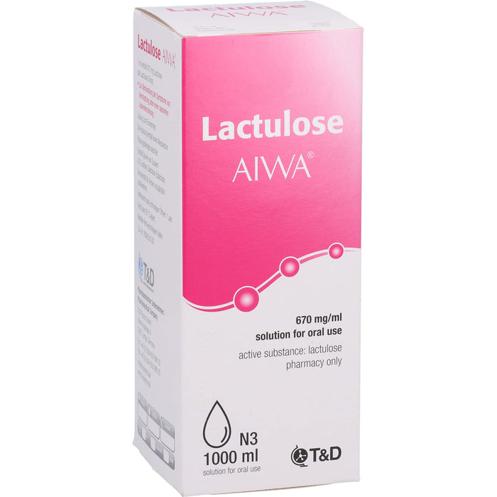 Lactulose AIWA 670 mg/ml Lösung zum Einnehmen, 1000 ml LSE