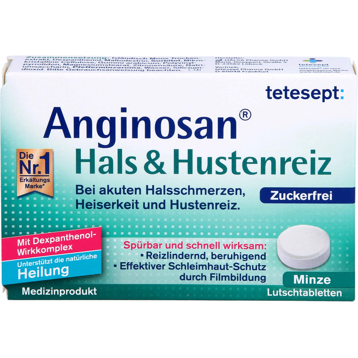 tetesept Anginosan Hals&Hustenreiz Lutschtabletten, 20 St LUT