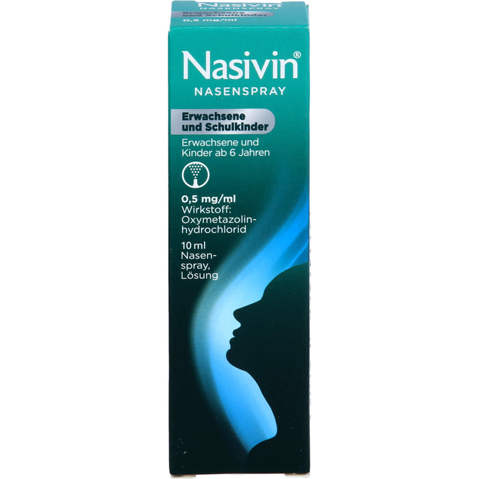 Nasivin Nasenspray für Erwachsene und Schulkinder, 10 ml Solution