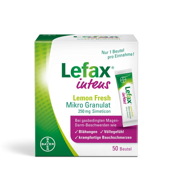 Lefax intens Lemon Fresh Mikro Granulat, 50 pc Sachets
