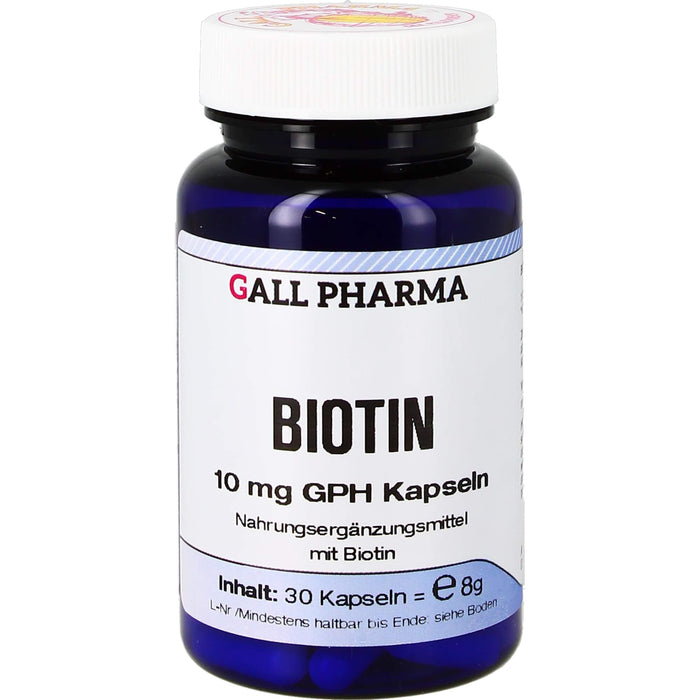 BIOTIN 10 mg GPH Kapseln, 30 St KAP