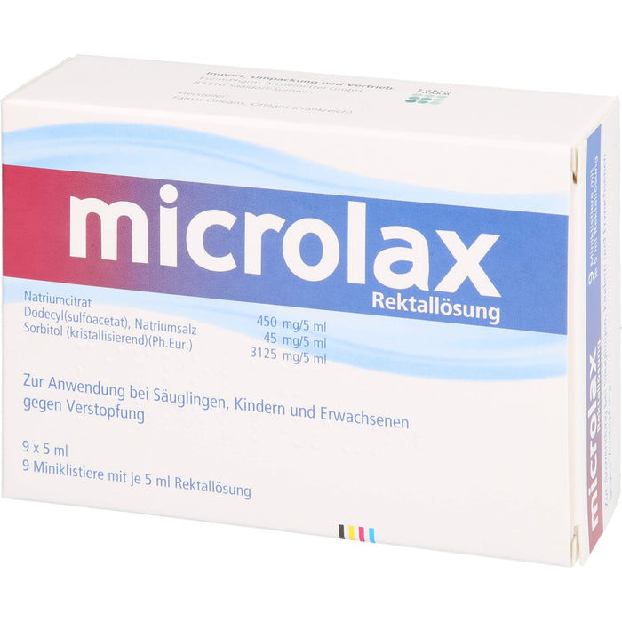 microlax Miniklistier Rektallösung Reimport EurimPharm, 9 St. Klistiere