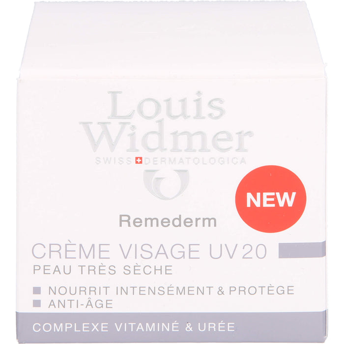 Louis Widmer Remederm Gesichtscreme UV 20, 50 ml Creme