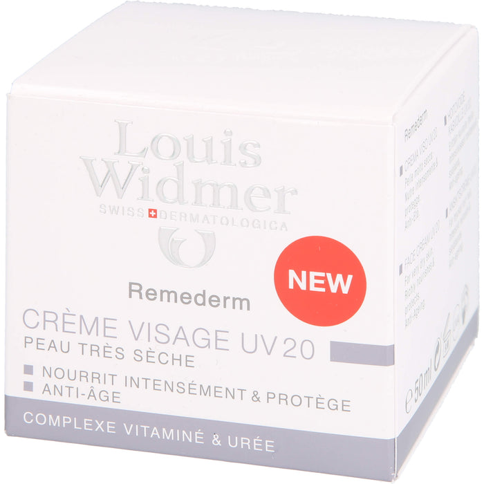 Louis Widmer Remederm Gesichtscreme UV 20, 50 ml Crème