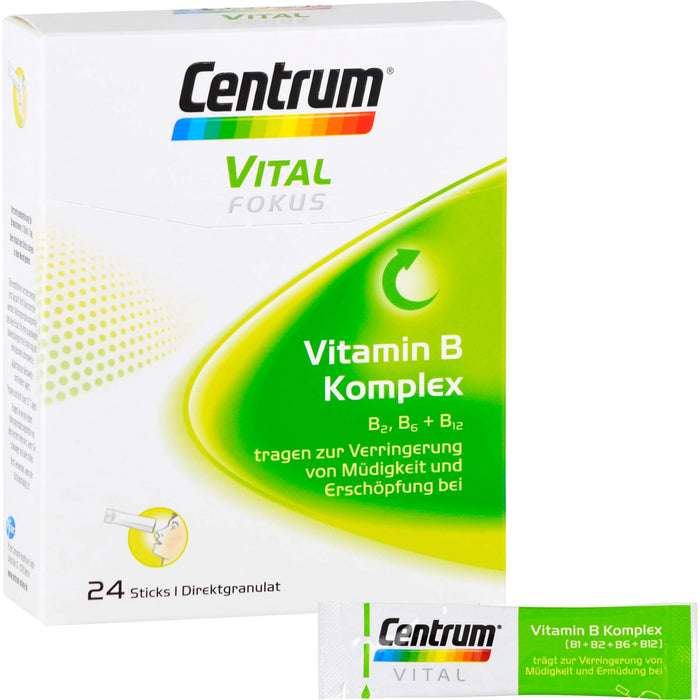 Centrum Vital Fokus Vitamin B Komplex Direktgranulat Sticks, 24 St. Beutel