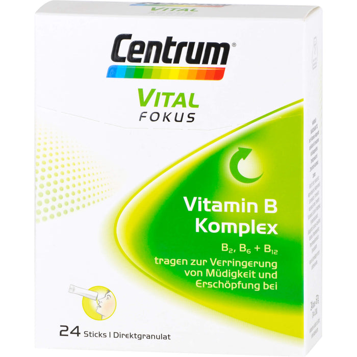 Centrum Vital Fokus Vitamin B Komplex Direktgranulat Sticks, 24 St. Beutel