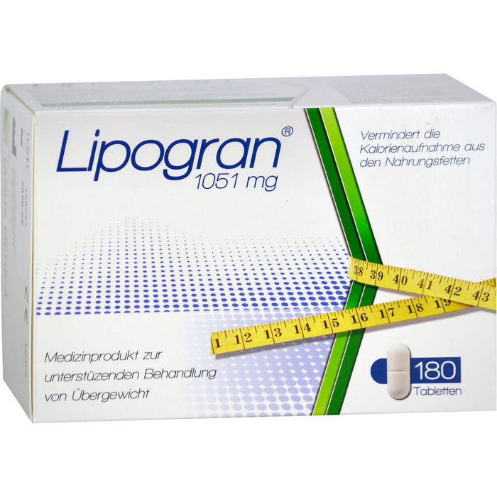 Lipogran Tabletten zur unterstützenden Behandlung bei Übergewicht, 180 pc Tablettes