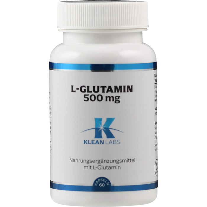 L-Glutamin 500 mg KLEAN LABS, 60 St KAP