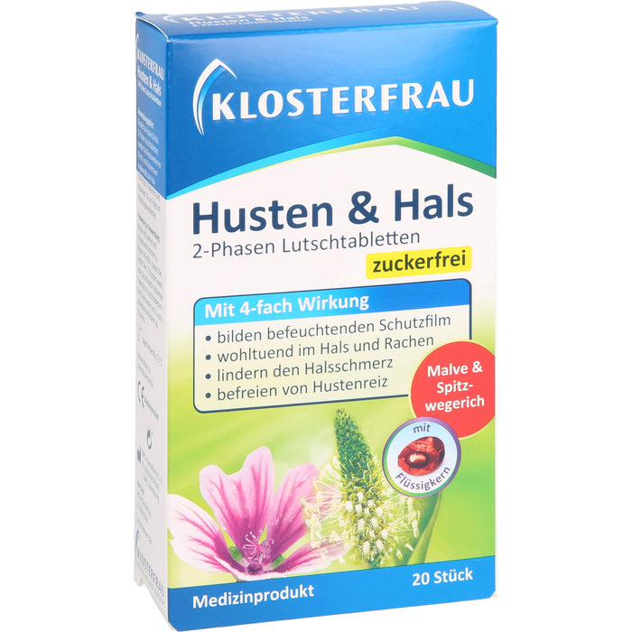 Klosterfrau Husten & Hals, 20 pc Tablettes