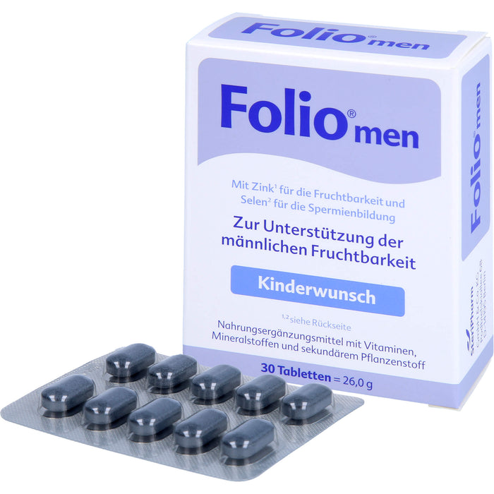 Folio men Kinderwunsch Tabletten, 30 St. Tabletten