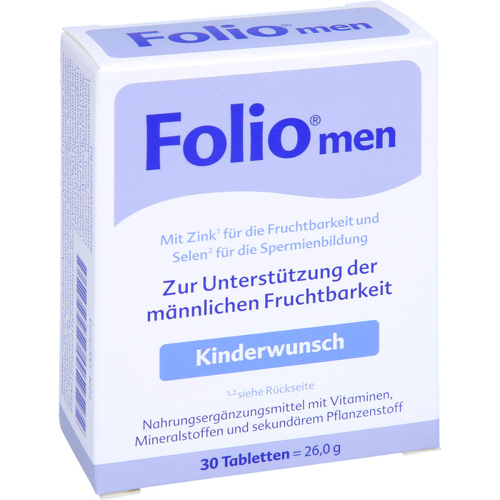 Folio men Kinderwunsch Tabletten, 30 pcs. Tablets