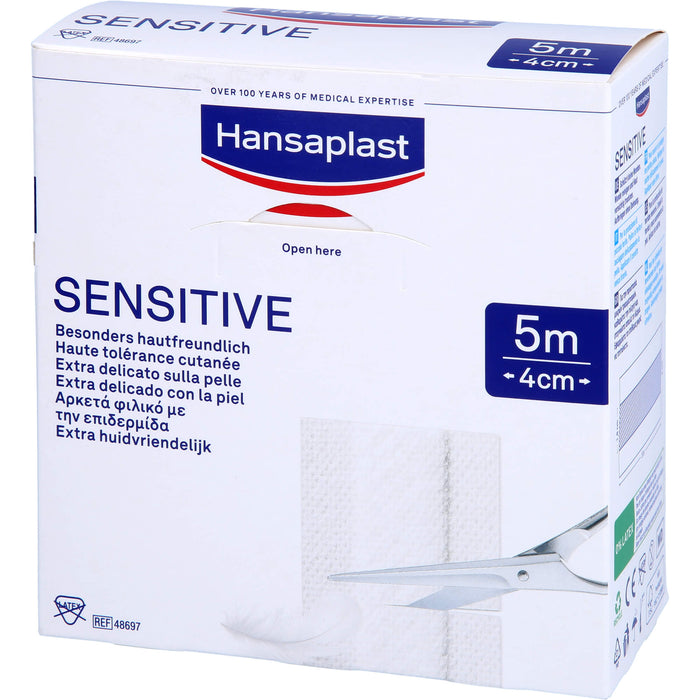 Hansaplast Sensitive Pflaster 5 m x 4 cm, 1 pcs. Patch