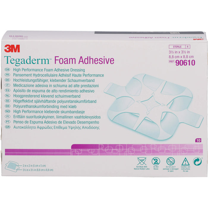 TEGADERM Foam Adhesive 8,8x8,8 cm 90610, 10 St VER