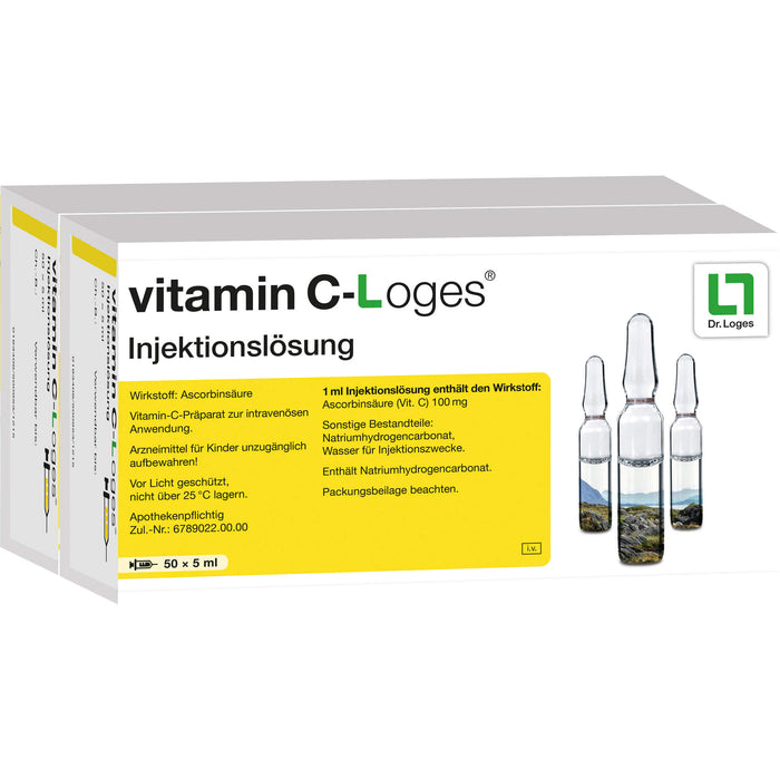 Vitamin C-Loges Injektionslösung Vitamin-C Versorgung bei künstlicher Ernährung, 100 pc Ampoules