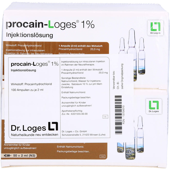 procain-Loges 1% Injektionslösung, 100 pcs. Ampoules