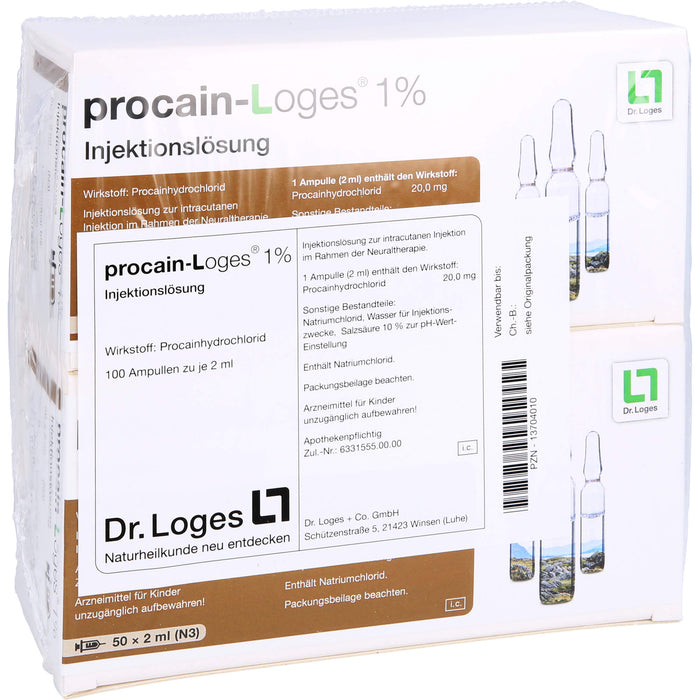 procain-Loges 1% Injektionslösung, 100 pc Ampoules