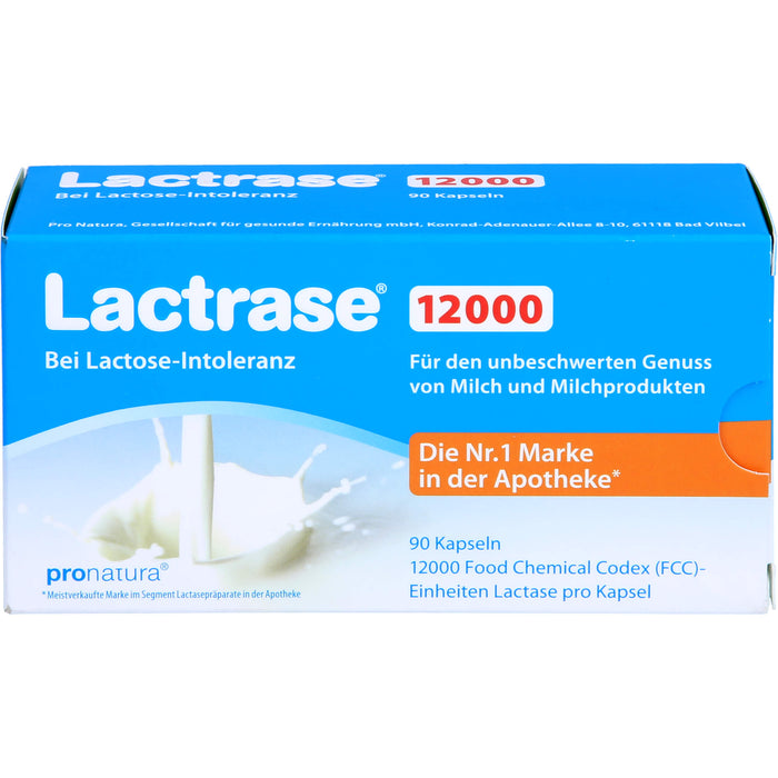 Lactrase 12000 bei Lactose-Intoleranz Kapseln, 90 St. Kapseln