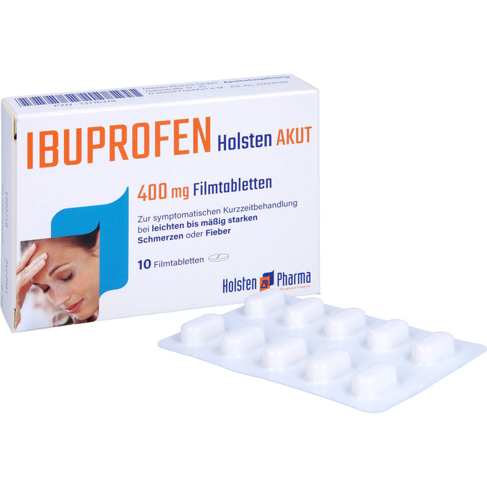 Ibuprofen Holsten akut 400 mg Filmtabletten, 10 pcs. Tablets