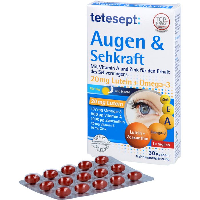 tetesept Augen&Sehkraft Kapseln 30St, 30 St KAP