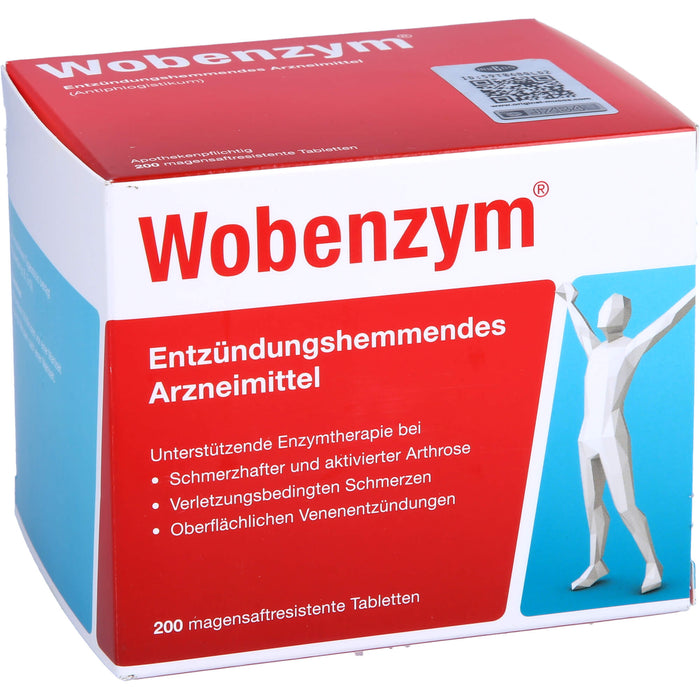 Wobenzym Tabletten entzündungshemmendes Arzneimittel, 200 pc Tablettes