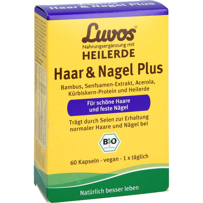 Luvos Heilerde Bio Haar & Nagel Plus Kapseln, 60 pcs. Capsules