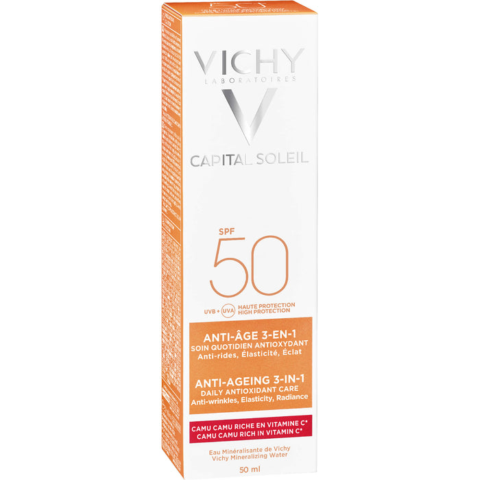 VICHY Idéal Soleil Capital LSF 50 3-in-1 Sonnenpflege, 50 ml Cream