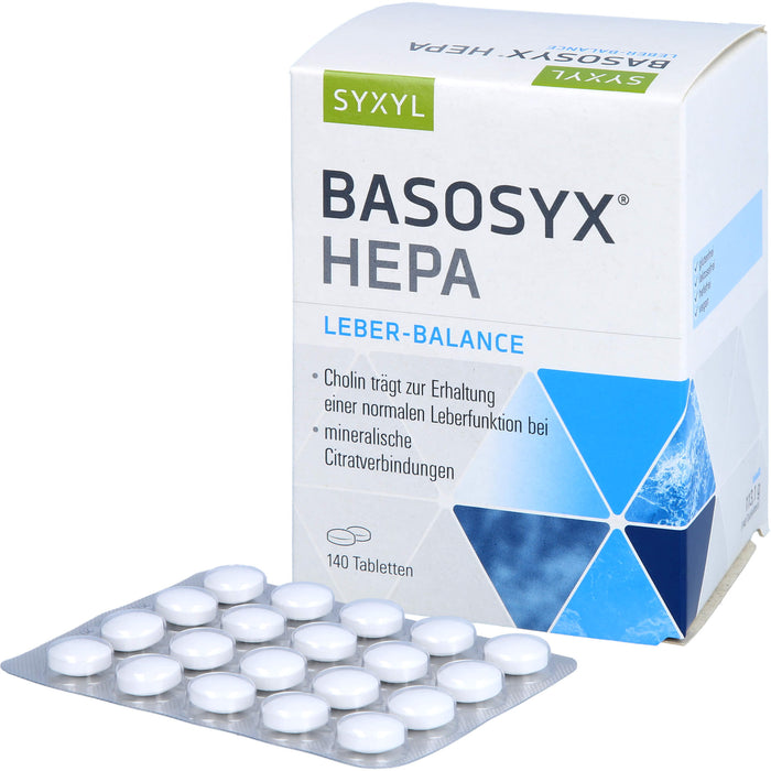 SYXYL BASOSYX Hepa Säure-Basen-Balance Tabletten, 140 St. Tabletten