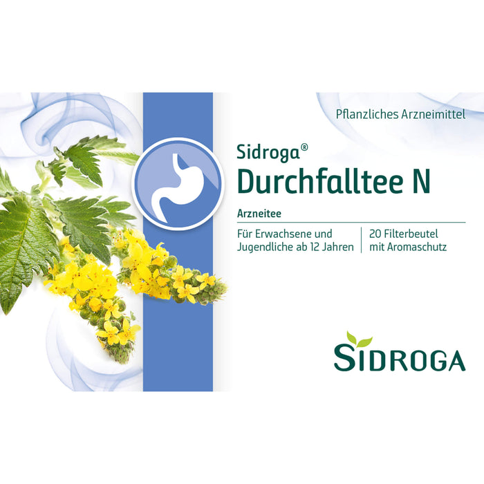 Sidroga Durchfalltee N, 20 pc Sac filtrant