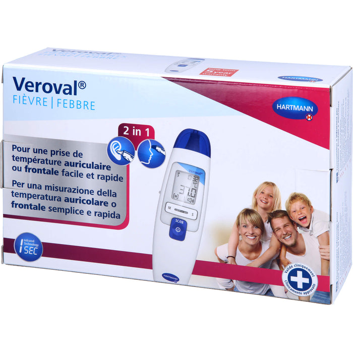 Veroval 2in1 Infrarot-Fieberthermometer, 1 St