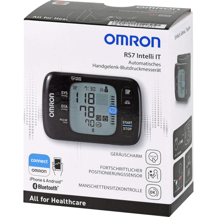 OMRON RS7 Intelli IT Handgelenk-Blutdruckmessgerät HEM-6232T-D, 1 pcs. Blood pressure monitor