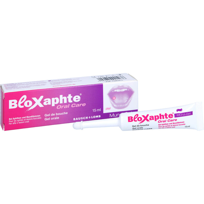 BloXaphte Oral Care Mund-Gel bei Aphthen und Mundläsionen, 15 ml Gel