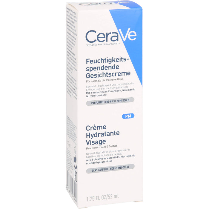 CeraVe feuchtigkeitsspendende Gesichtscreme, 52 ml Cream