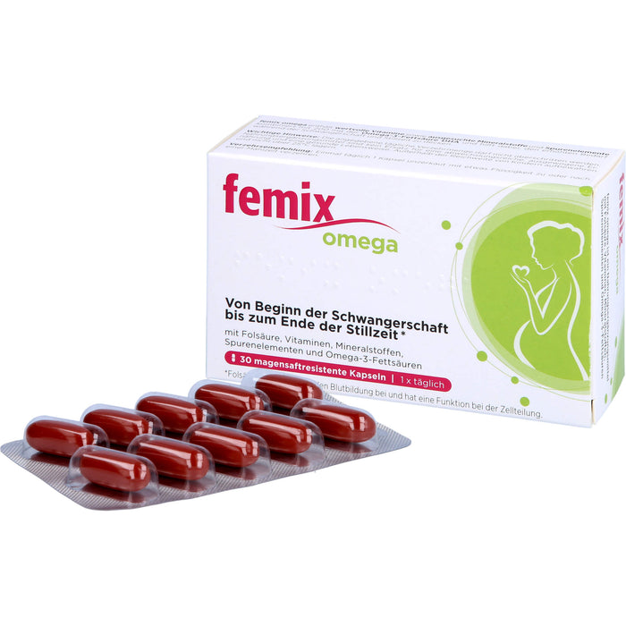 Femix Omega Kapseln Schwangerschaft & Stillzeit, 30 pcs. Capsules