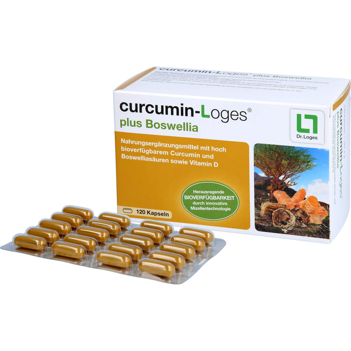 curcumin-Loges plus Boswellia Kapseln, 120 pc Capsules