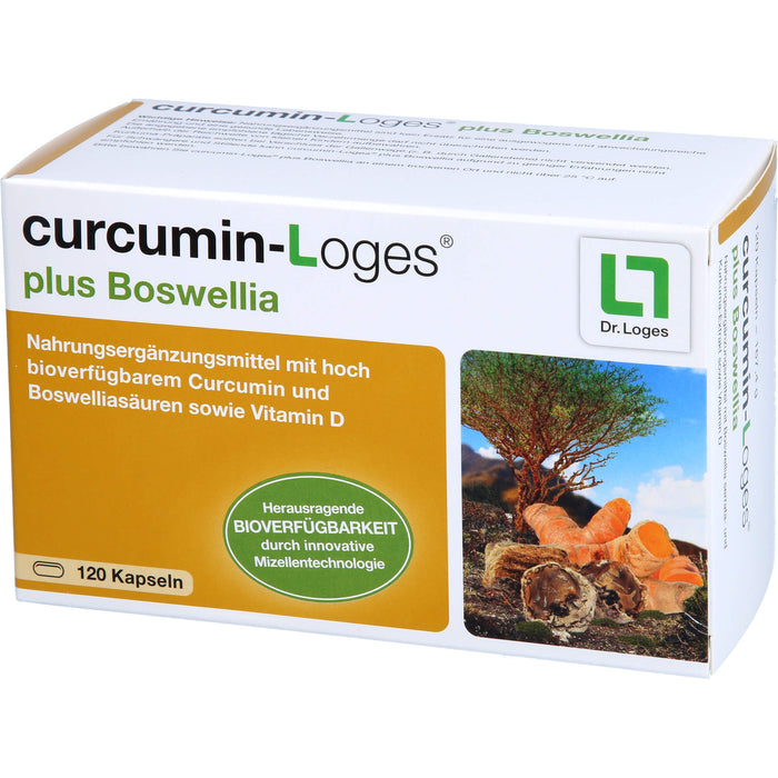 curcumin-Loges plus Boswellia Kapseln, 120 pc Capsules