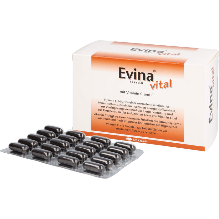 Evina vital Kapseln bei Vitamin C Mangelzuständen, 120 pcs. Capsules