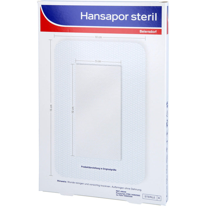 Hansapor steriler Wundverband für postoperative Wunden 10 x 15 cm 25Stk, 1 St. Verband