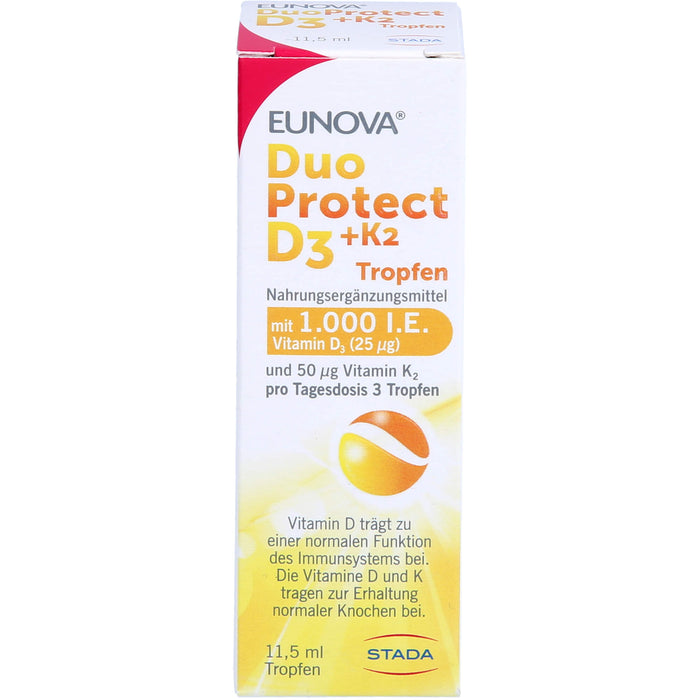 EUNOVA DuoProtect D3 + K2 Tropfen, 11.5 ml Solution