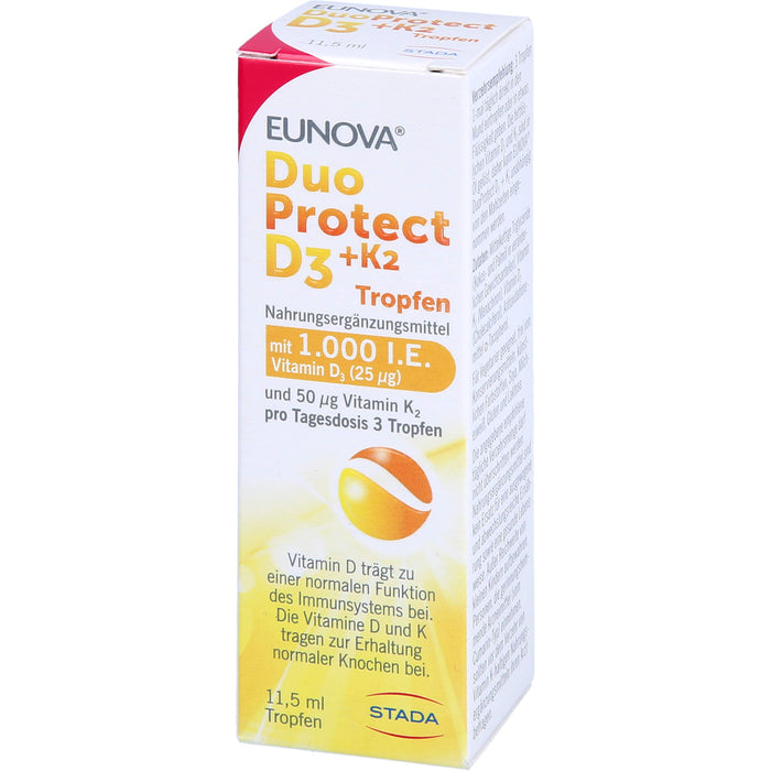 EUNOVA DuoProtect D3 + K2 Tropfen, 11.5 ml Solution